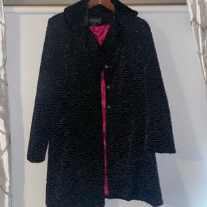 WHBM- long black coat